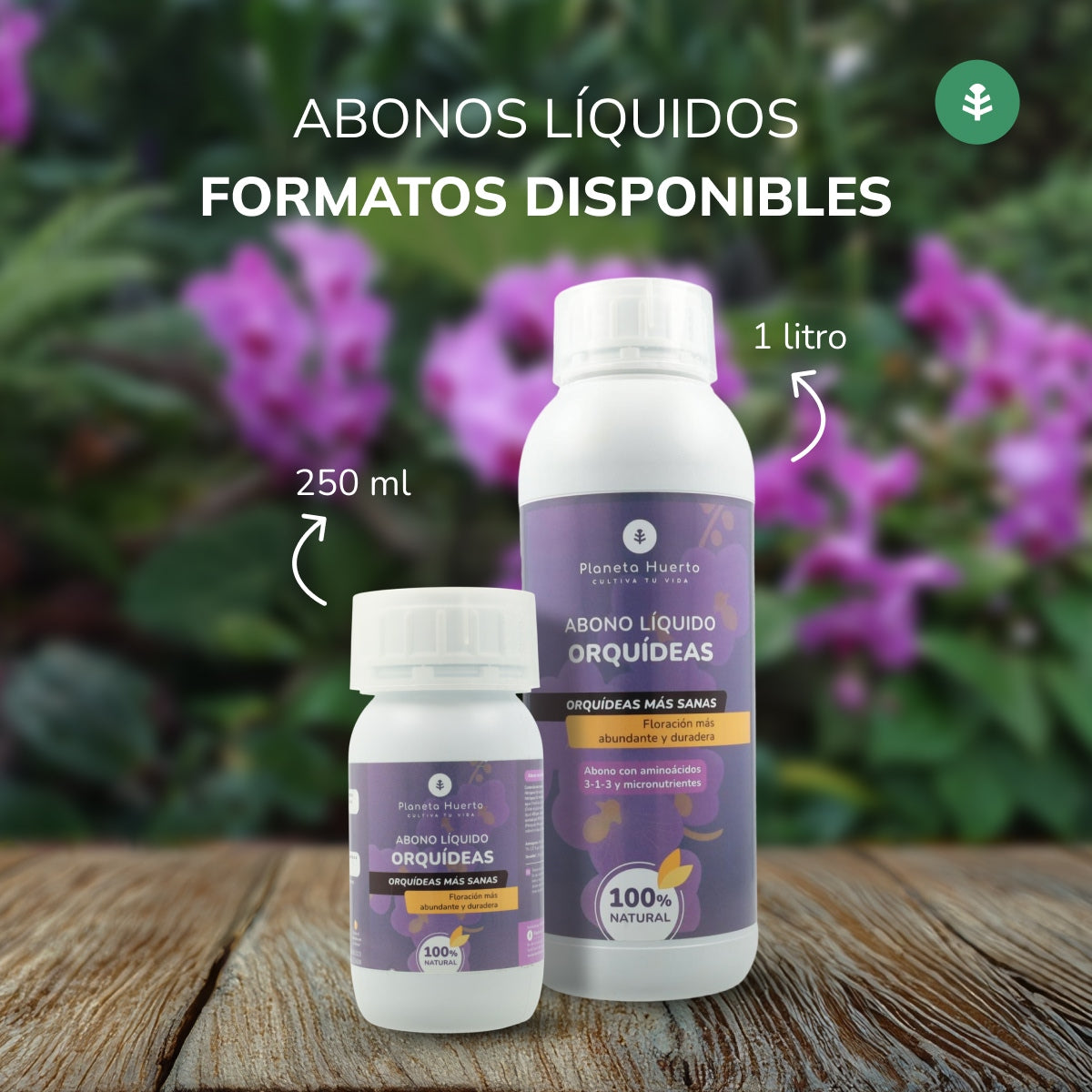 Liquid Orchid Fertilizer Planeta Huerto 1 l