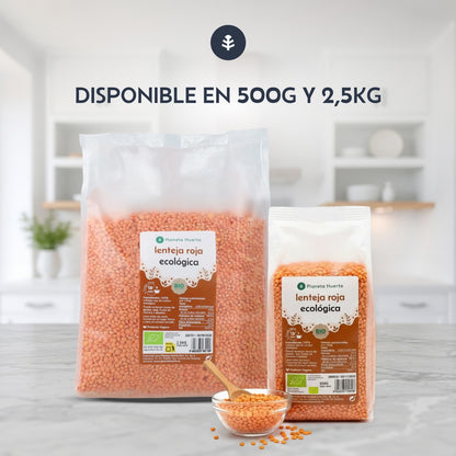 Röda linser ECO Planeta Huerto 2,5 kg