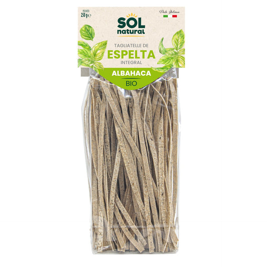 Bio-Vollkorn-Dinkel-Tagliatelle mit Basilikum Sol Natural 250 g