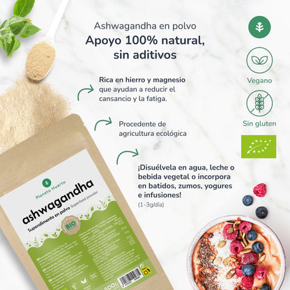 Ashwagandha i pulverform ECO Planeta Huerto 500 g