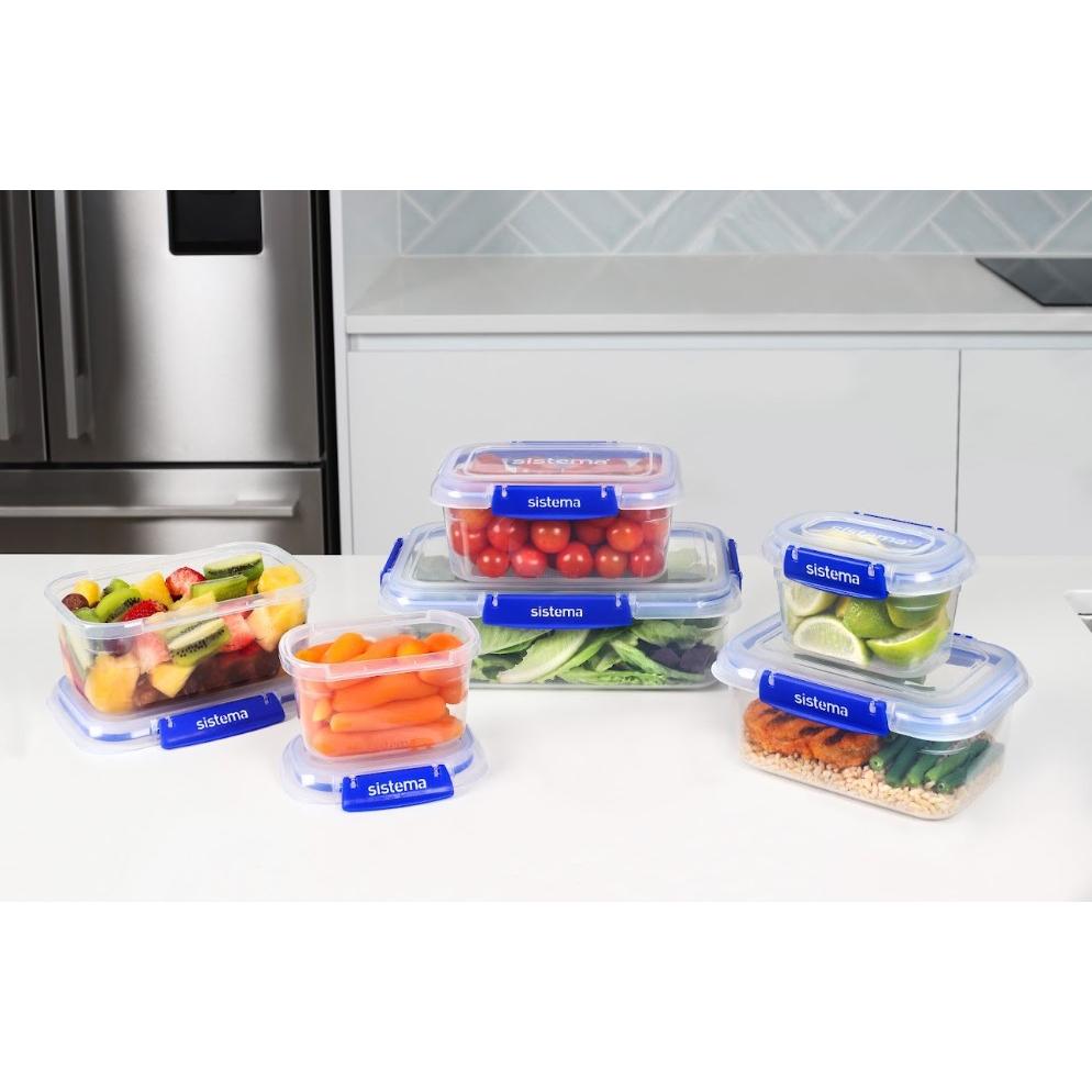 Zestaw hermetycznych pojemników Sistema Klip It+ 6 szt.