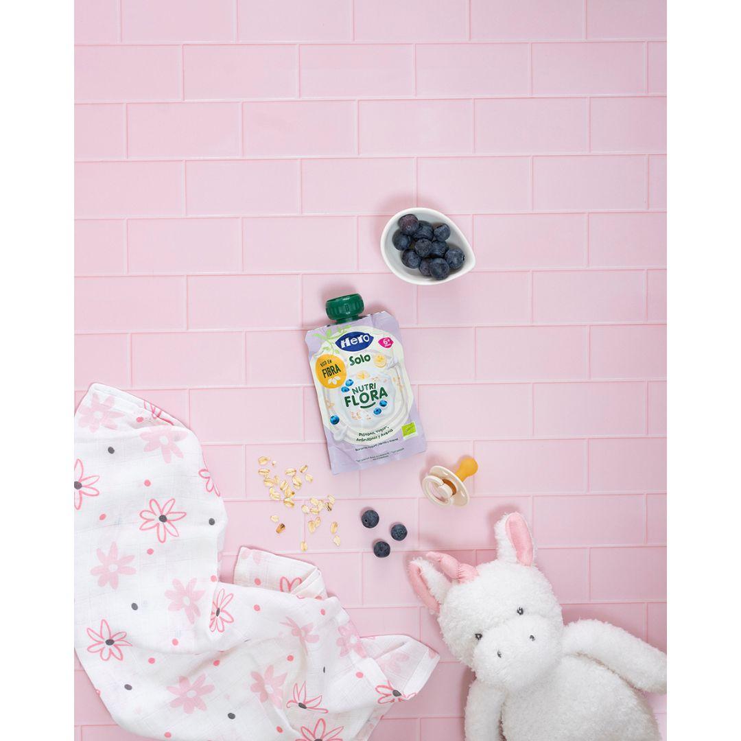 Bustina Nutri Flora gusto banana, mirtilli, yogurt e avena 100 g Hero Solo