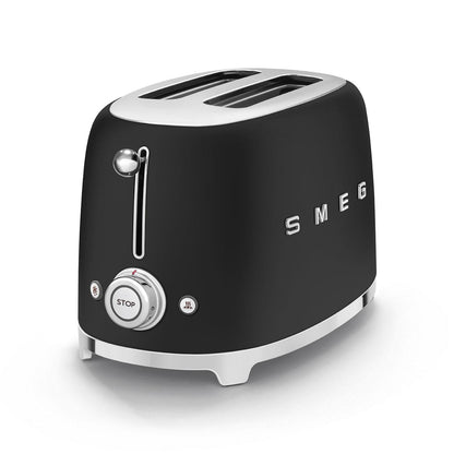 Grille-pain SMEG 2 fentes 50's Style noir Nego Mate