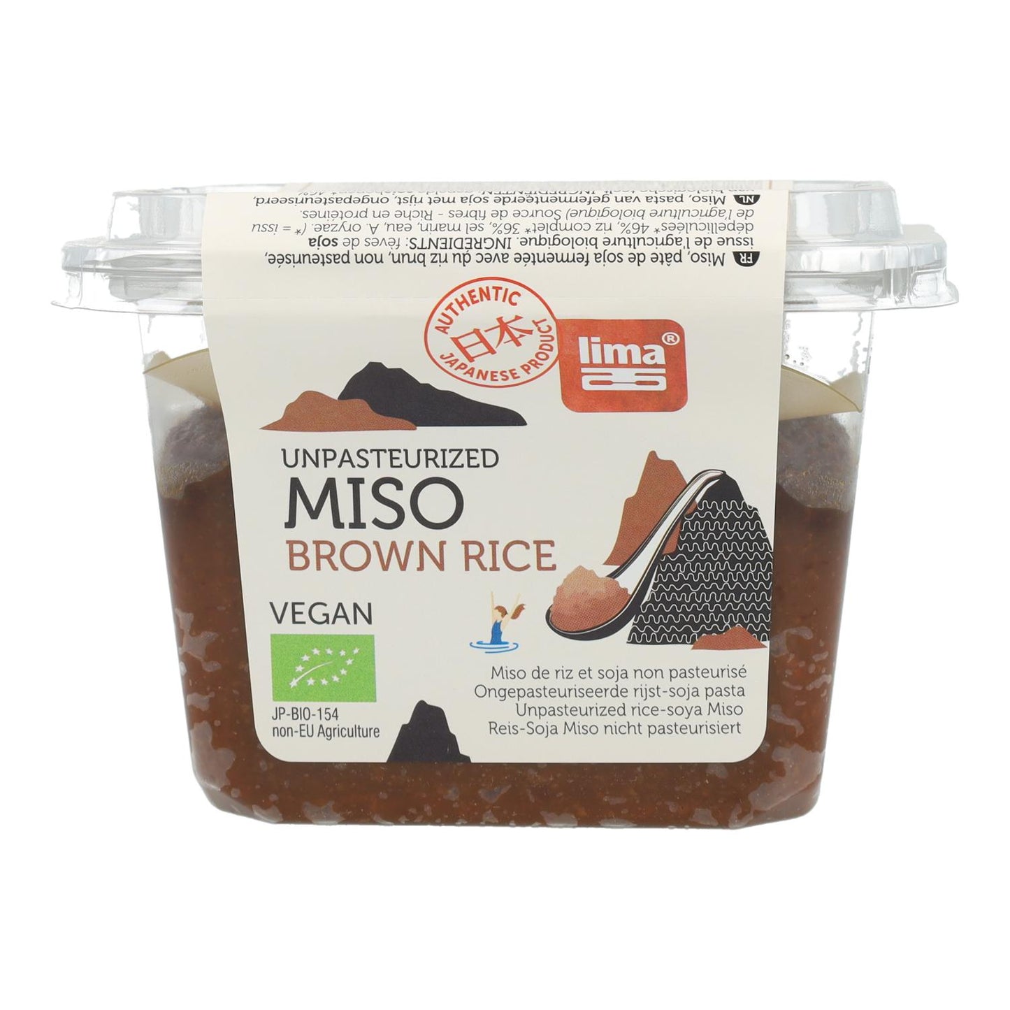Unpasteurisiertes braunes Reis-Miso mit Limette, 300 g