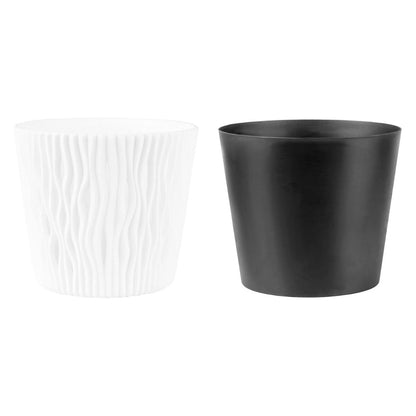 Pot Duna avec insert blanc D 22 x 19