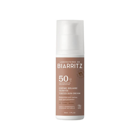 Gesichtscreme Gold SPF 50 Alga-Gorria & Bio-Aloe Vera, Laboratorios Biarritz, 50 ml