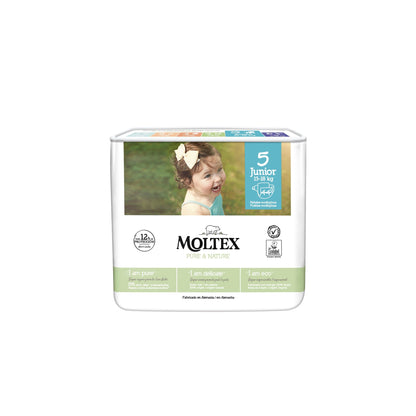 Couches Moltex Pure & Nature T5 (13-18 kg), 44 unités