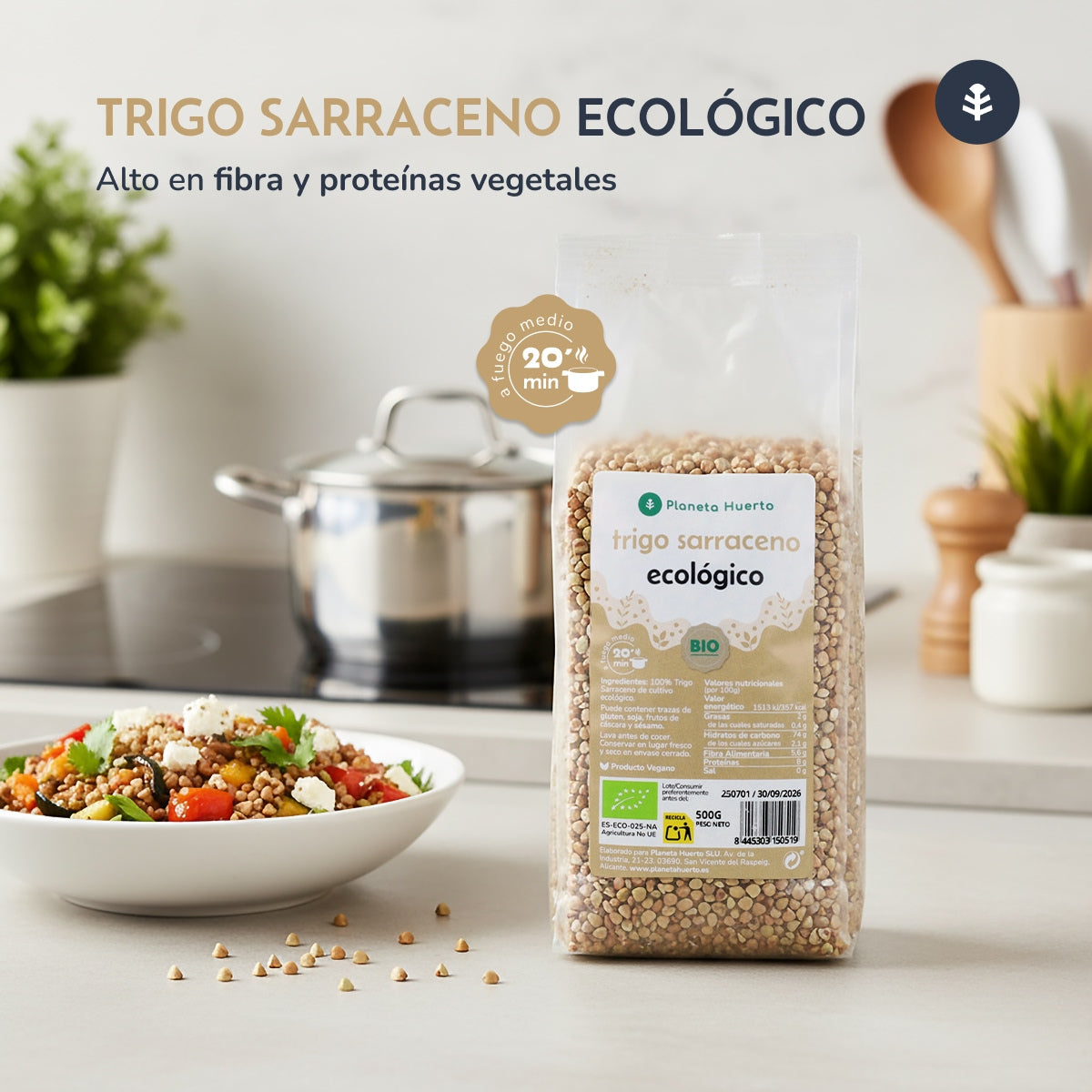 Grano saraceno ECO Planeta Huerto 500 g