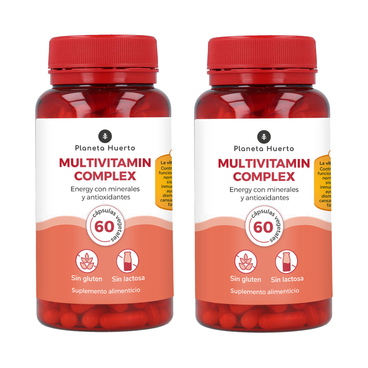 Pack of 2x Planeta Huerto Multivitamin Complex 60 capsules