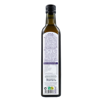 2er-Pack kaltgepresstes Leinöl ECO Planeta Huerto 500 ml