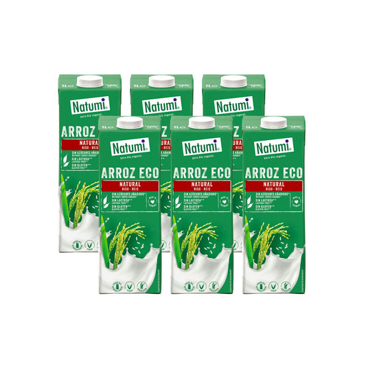 6er-Packung Natumi Bio-Reisgetränk 1L