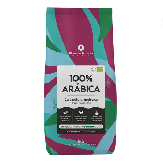 Eco 100% Arabica Coffee beans Planeta Huerto 1 Kg