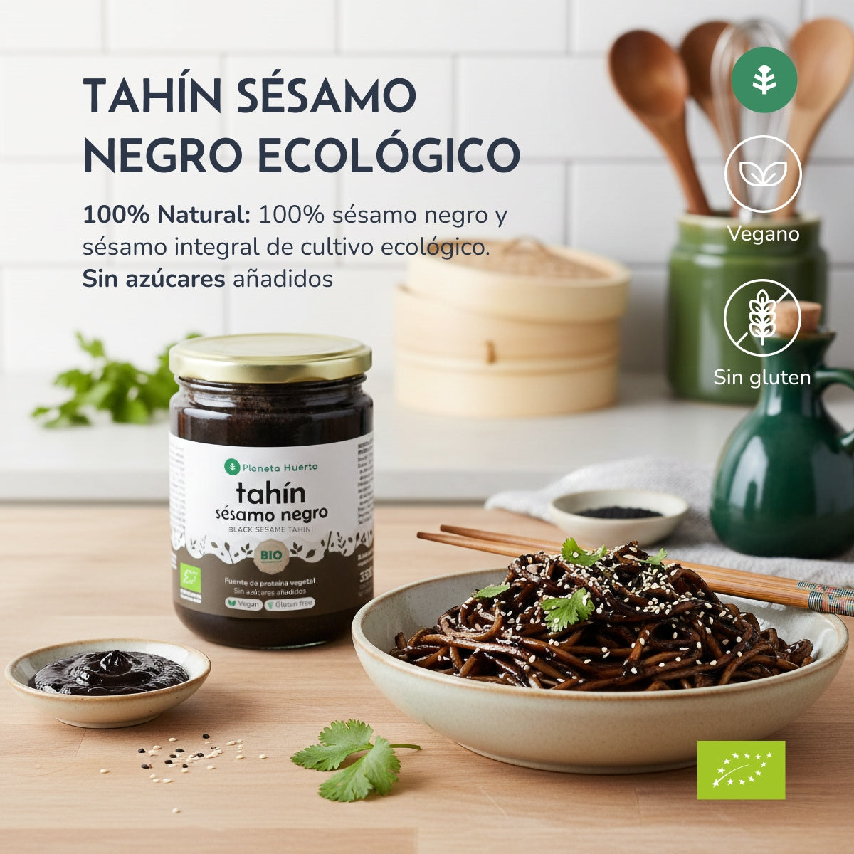 Tahini med svart sesam ECO Planet Garden 350 g