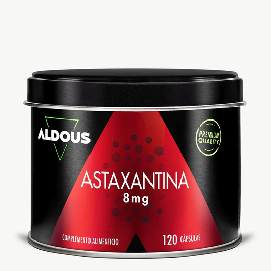 Reines natürliches Astaxanthin 8 mg, 160 mg Astaxanthin-reiches Öl Aldous Bio 120 Kapseln