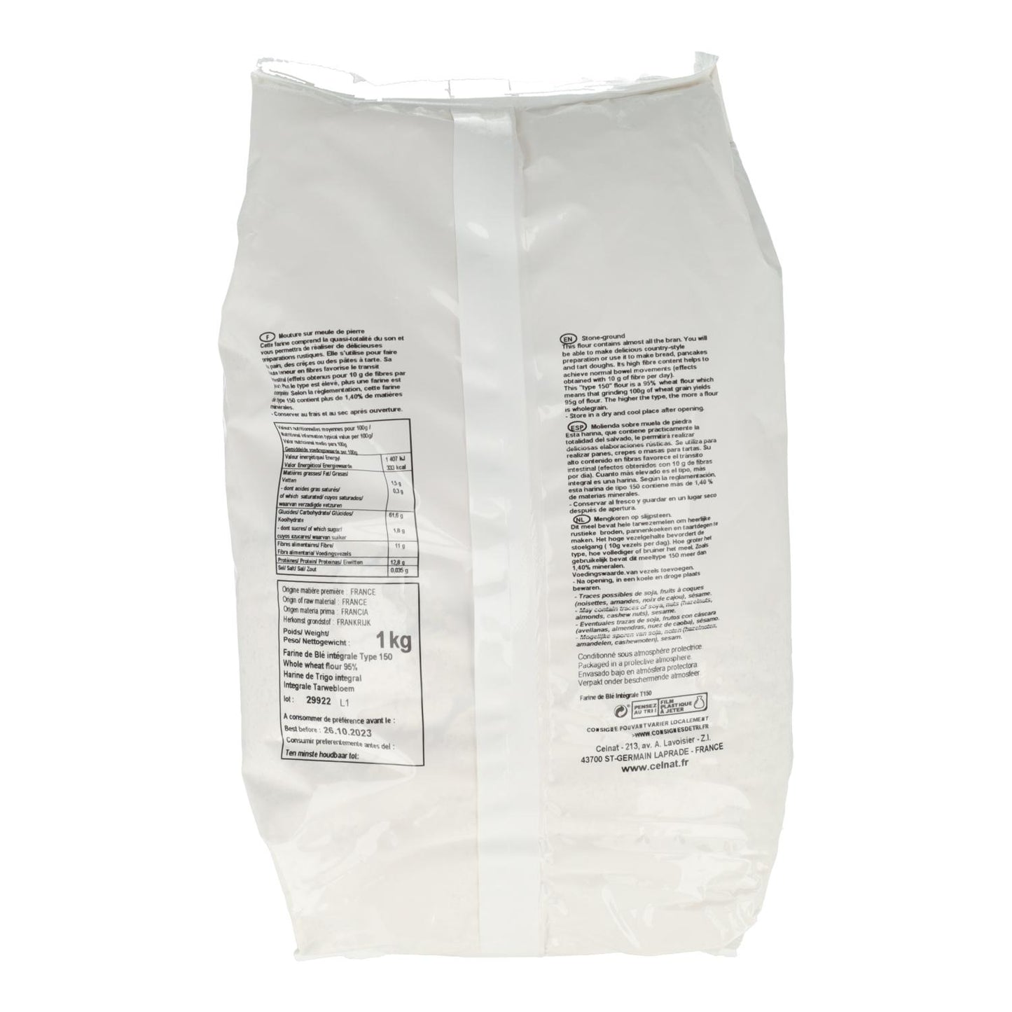 Vollkornweizenmehl Celnat 1 kg