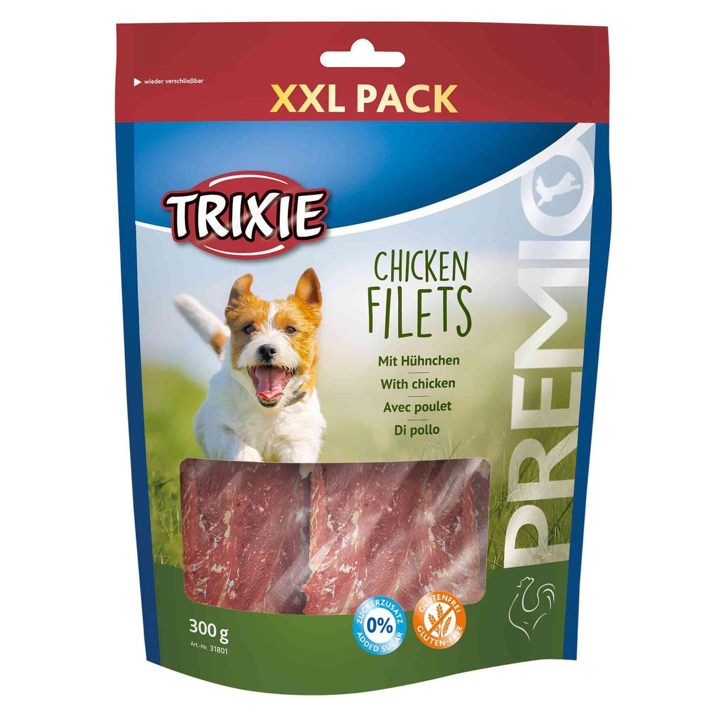 Trixie Snack PREMIO Hähnchenfilets, XXL-Packung, 300 g