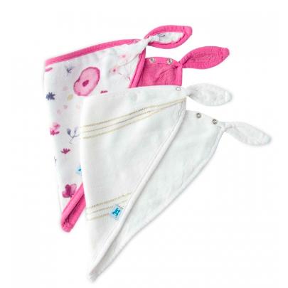 Fairy Garden Bamboo Bib Bandanas, 2 pcs, Little Unicorn