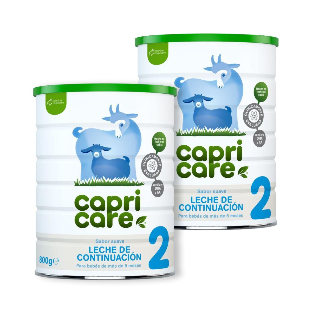 Promozione 2x Latte artificiale di capra, latte di proseguimento 2 Capricare 800 ml