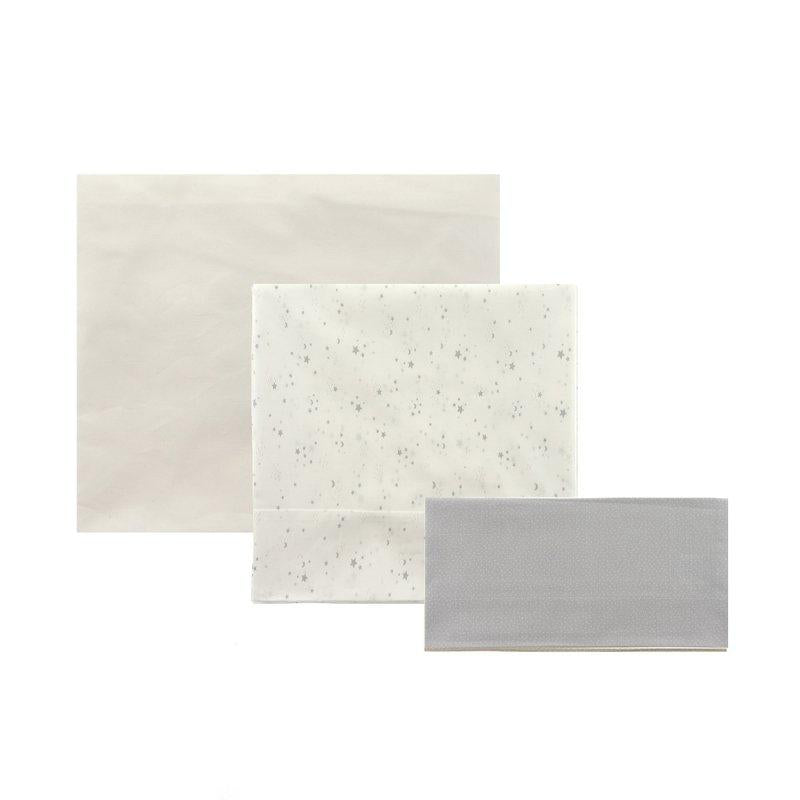 Cambrass Be Villa Green 3-piece mini cot sheet set