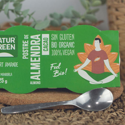 NaturGreen Mandel-Kakao-Dessert, 2 x 125 g