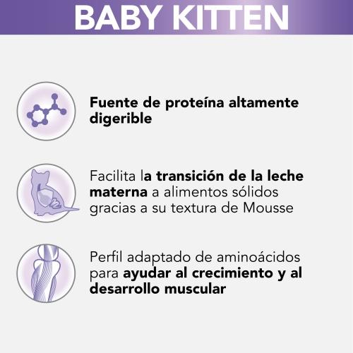 PRO PLAN Gatto Latta Moussen Baby Kitten Ricco di Pollo 85 g