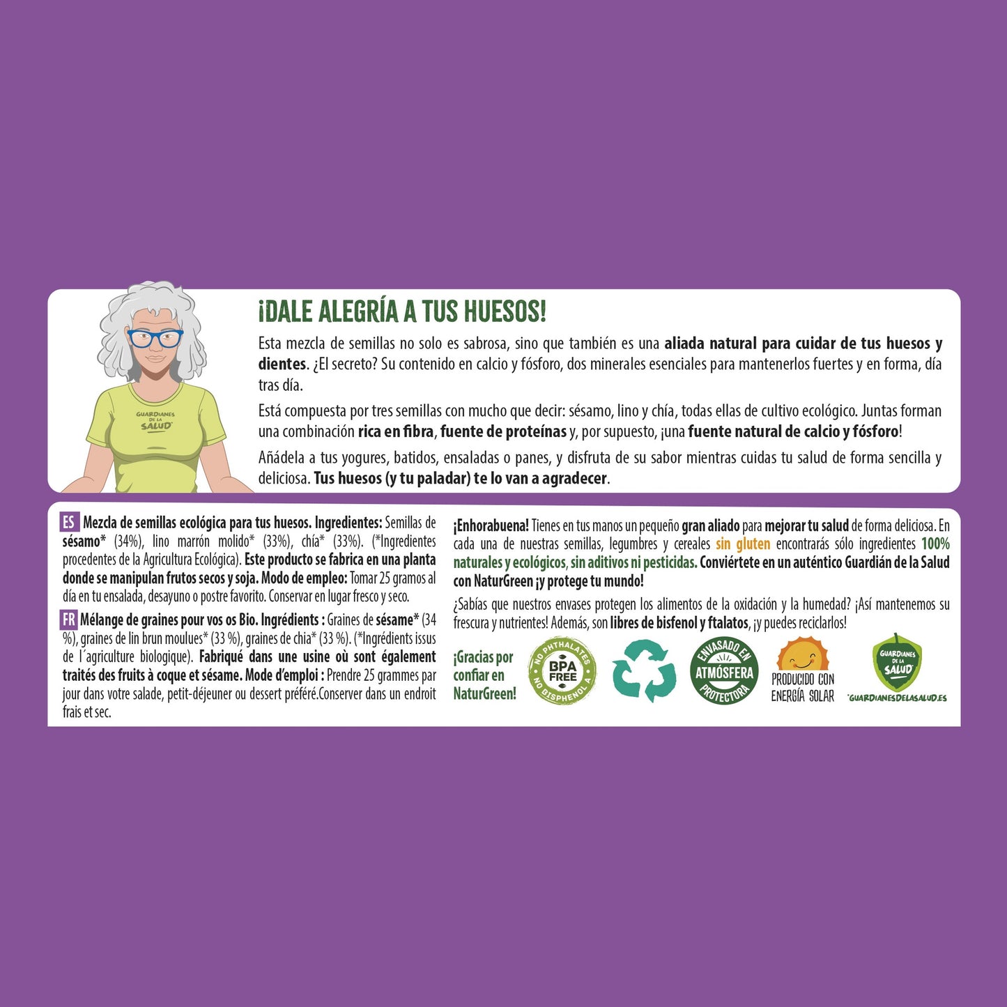 Organic SmartMix Bone Seed Mix Naturgreen 175 g