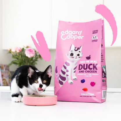 Katzenfutter Kitten Frische Ente und Huhn Edgard & Cooper 2 kg