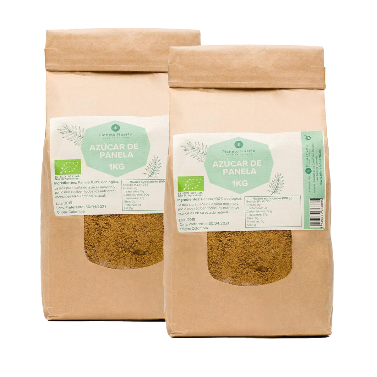 Pack 2 x ECO Planeta Huerto Panela Zucker 1kg