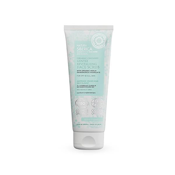 Gentle Revitalising Facial Scrub for Dry and Dull Skin Certified Organic Natura Siberica 100 ml