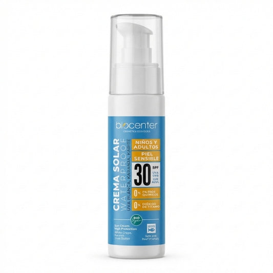 Spray solaire haute protection UVA SPF 30 biologique, vegan, sans nanoparticules 125 ml
