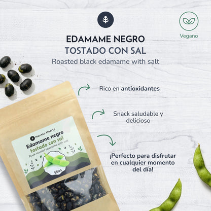 Geröstete schwarze Edamame mit Salz PLaneta Huerto 250gr