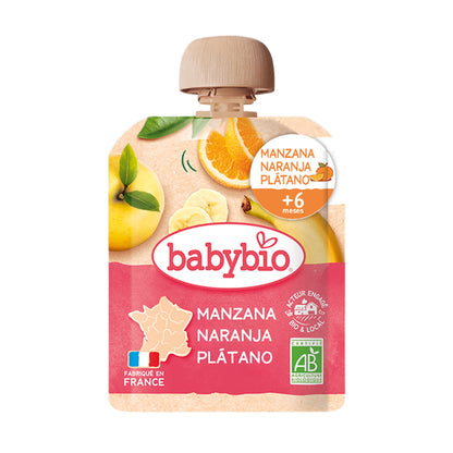 Pack Mix med ekologiska fruktpåsar (från 6 månader) babybio