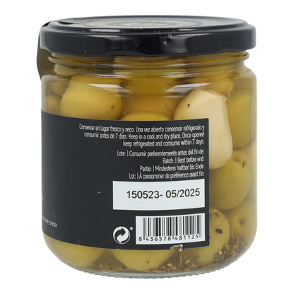 La Chinata Manzanilla Olives with Garlic and Rosemary, 350 g