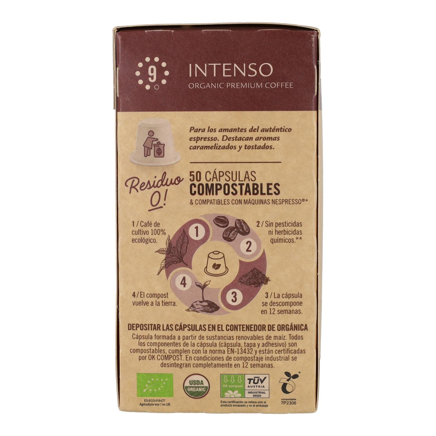 Composteerbare capsules Intenso Nespresso 50 capsules