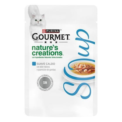 GOURMET Nature's Creations Zupa z tuńczykiem naturalnym i dodatkiem krewetek 40 g