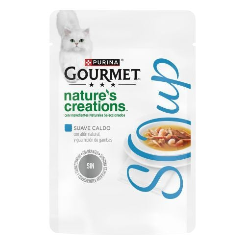 GOURMET Nature's Creations Zupa z tuńczykiem naturalnym i dodatkiem krewetek 40 g