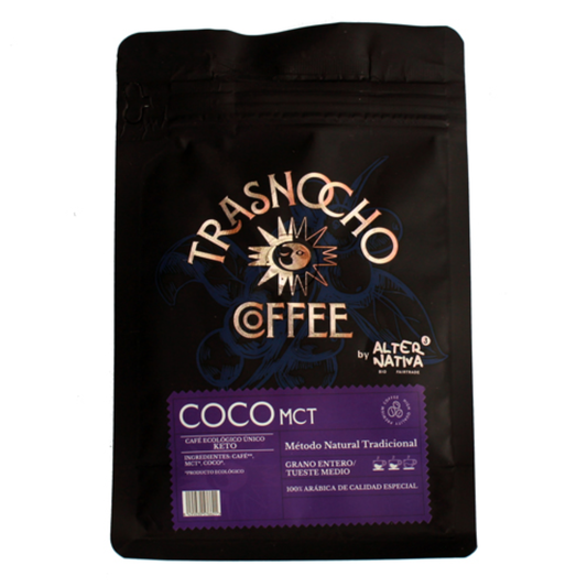 KETO-Kaffeebohnen mit Bio-Kokos-MCT Trasnocho Alternativa 200 g