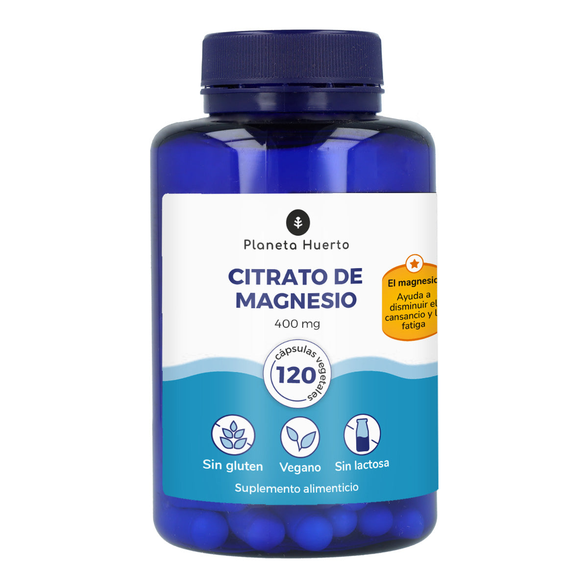 Pack 2x Citrate de Magnésium Planeta Huerto 120 Caps