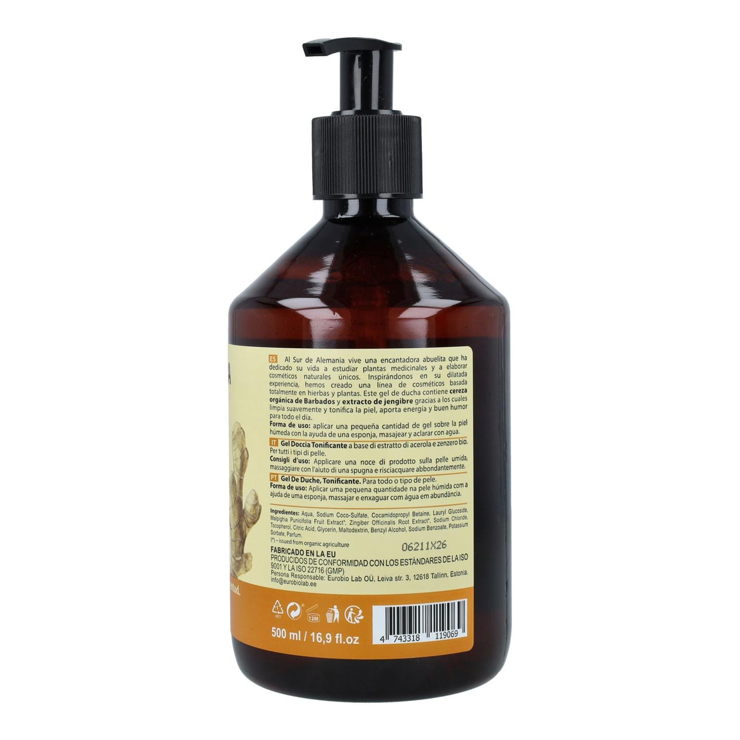 Energiespendendes Duschgel für alle Hauttypen Oma Gertrude 500 ml