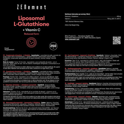 L-Glutathion + Liposomale vitamine C Zenement, 250 ml