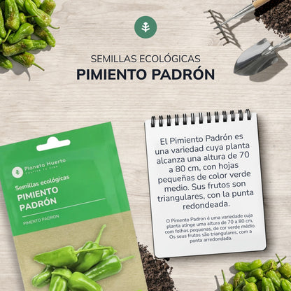 Semi biologici di peperone Padron Planeta Huerto