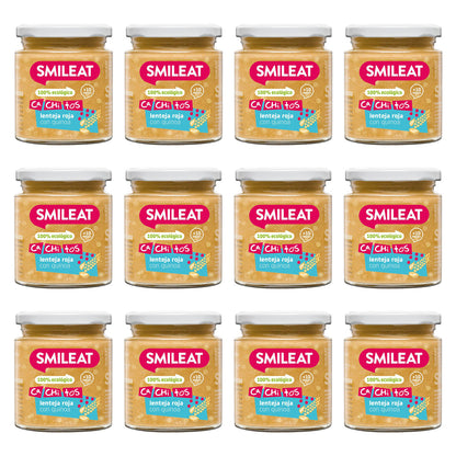 12-pack burkar med ekologiska linser och quinoa CA CHI TOS Smileat 230 g