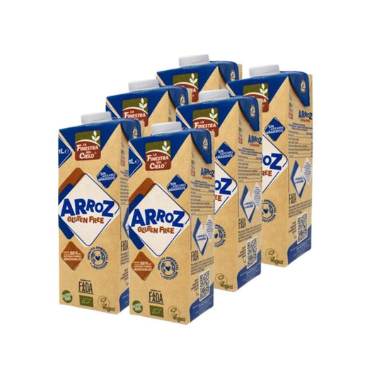 Lot de 6 boissons au riz sans gluten La Finestra Sul Cielo 1 L