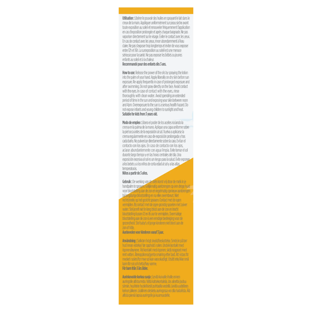 Crema solare per bambini SPF50 spray Bioregena 90 ml