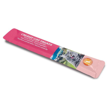 Creamy Cat Treats Snack crémeux au thon et aux crevettes Arquivet 5 x 14 g
