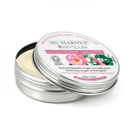 Sheasmör BIO Rosa mosqueta+Argan+Ringblomma, Marnys