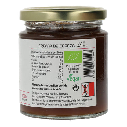 Confiture de cerises ECO Cal Valls, 240 g
