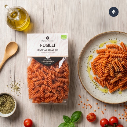 Spirales de lentilles ECO sans gluten Planeta Huerto 250 g