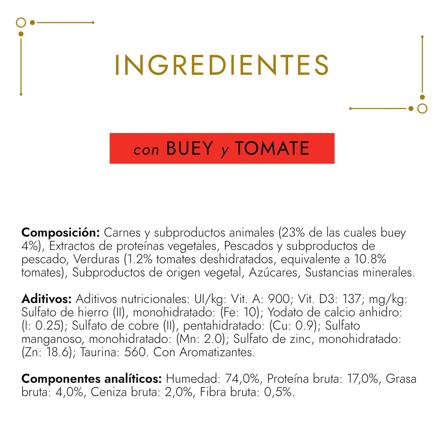 GOURMET GOLD Tartaleta Buey y Tomate Blötfoder 85 g
