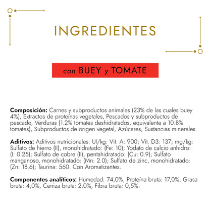 GOURMET GOLD Tartaleta Buey y Tomate Blötfoder 85 g